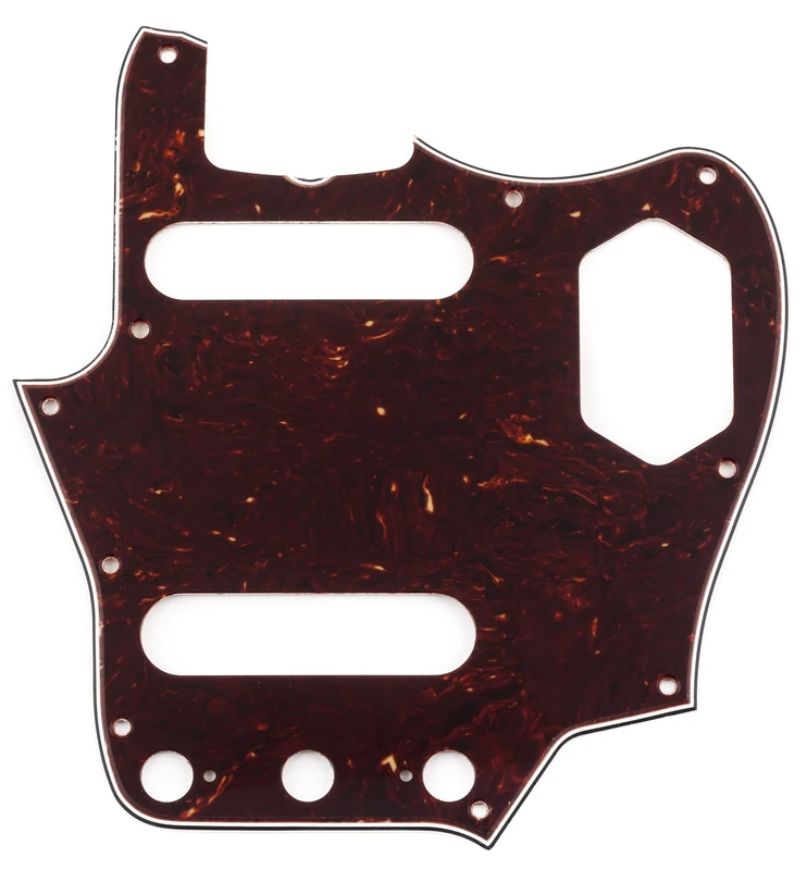 Fender 009 4464 049 Pure Vintage 3 Ply 10 Hole Mount Brown Shell '65 Jaguar Pickguard