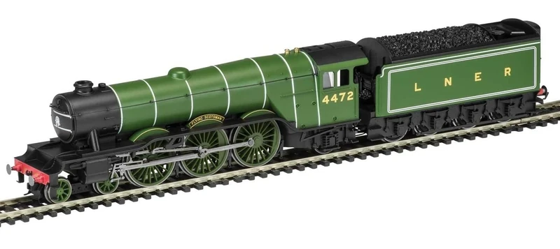 Hornby Railroad 00 Gauge LNER Class A1 Flying Scotsman with TTS Sound Steam Locomotive, Green