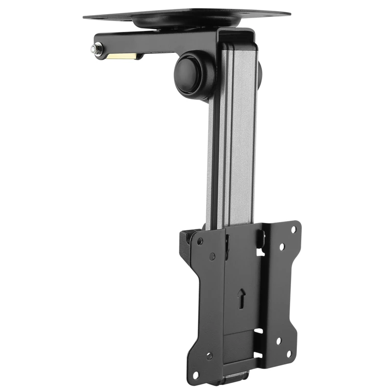 RICOO Ceiling TV Bracket Tilt Swivel 13-33 Inch Universal VESA 75x75 100x100 Hinged Mount Folding D0111 Television Holder also Curved Screens