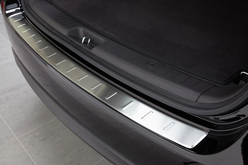 Avisa Stainless Steel Rear Bumper Protector Compatible with Seat Altea XL 2006- 'Ribs'