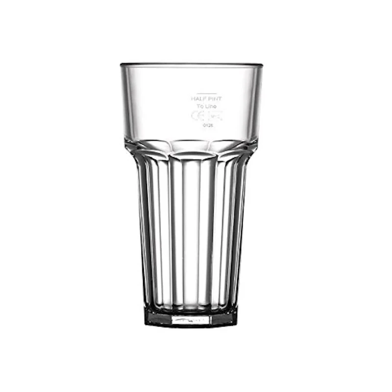 Polycarbonate American Hi Ball Glasses 340ml CE Marked at 285ml 12oz / 340ml. CE Marked at 285ml. Pack quantity: 36