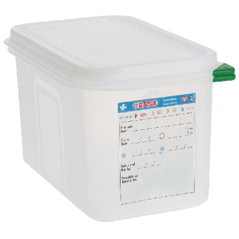 Araven RBD-T985 Food Container 4.3Ltr 4.3 litre (1/4 GN). 150(H) x 256(W) x 162(D)mm. Pack quantity: 4,White