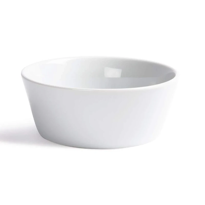 Olympia Whiteware Sloping Edge Bowls 150mm Porcelain Kitchen Dish 12pc