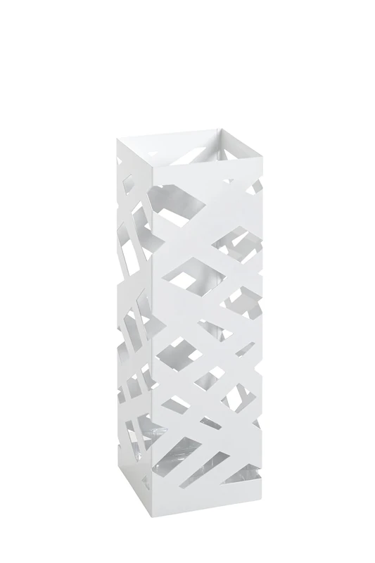 HAKU Möbel Umbrella Stand White, Metal - Size: W 16 cm X H 48 cm X D 16 cm, Style: Modern