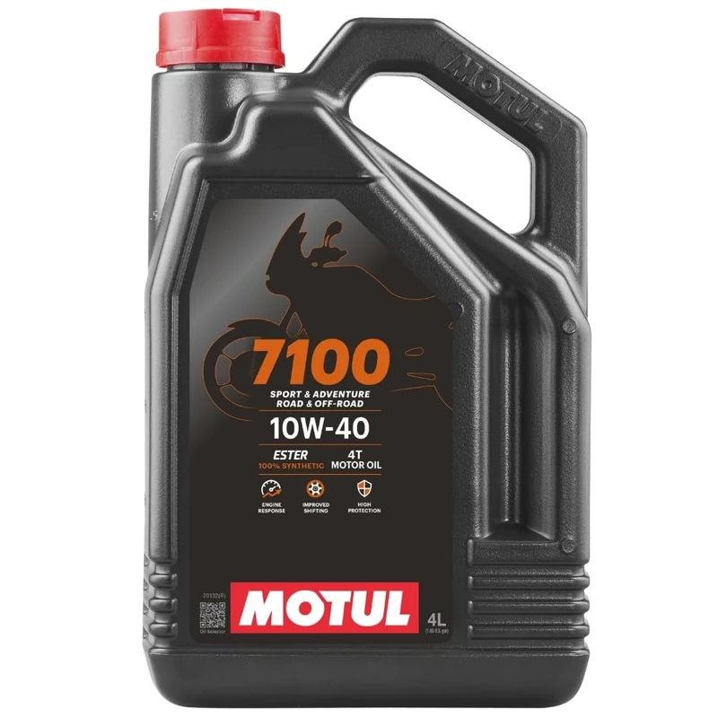 Motul MOUNTAIN MOTORBIKE OIL 7100 4T 10W40 4L, Black, 300x234x114, 104092
