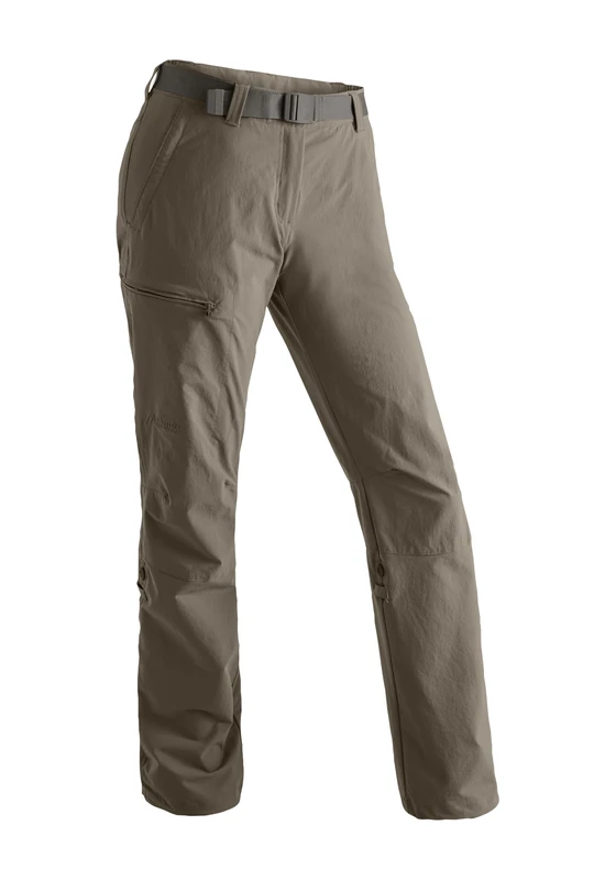 maier sports Lulaka, Women's Hiking Trousers, Water-Repellent Outdoor Trousers for Trekking and Hiking, PFC-Free, mSTRETCH pro 4 & dryprotec, Roll-up Function Teak