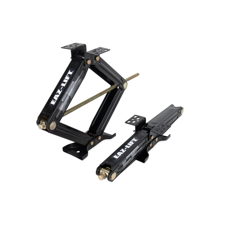 Camco EAZ-Lift 24-inch Stabilizing RV Scissor Jacks - Features a 7,500 lb Load Capacity - Heavy-Duty Steel Construction - Set of 2 (48830)