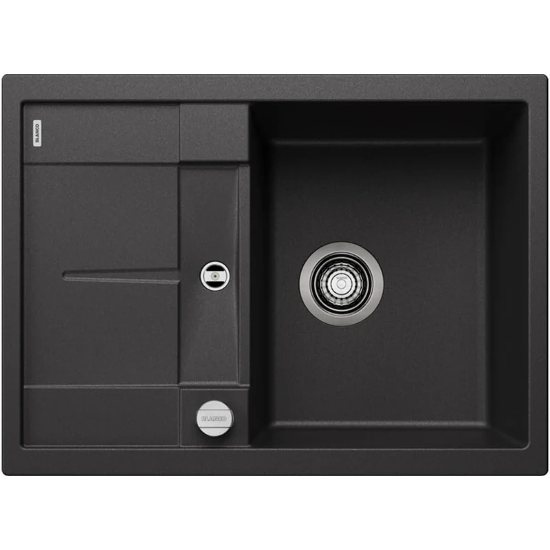 Blanco Metra Silgranit PuraDur Kitchen Sink,Black (anthrazit-schwarz),45cm Base Cabinet