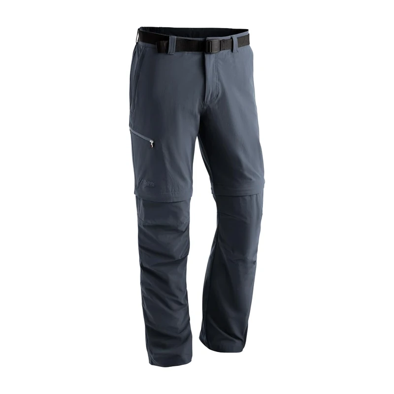 maier sports Tajo 2, Men's Hiking Trousers, Water-Repellent Outdoor Trousers for Trekking and Hiking, Handy Zip-Off Function, PFC-Free, mSTRETCH pro 4 & dryprotec Graphite