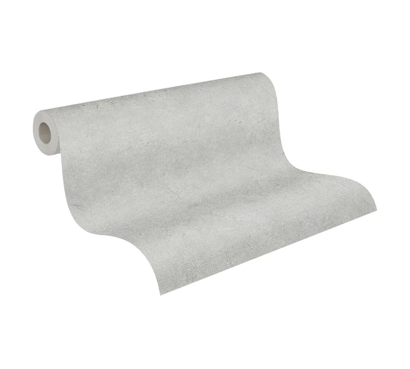 A.S. Création Plain Wallpaper Elements Non-Woven Wallpaper 10.05 m x 0.53 m Grey Made in Germany 952592 95259-2