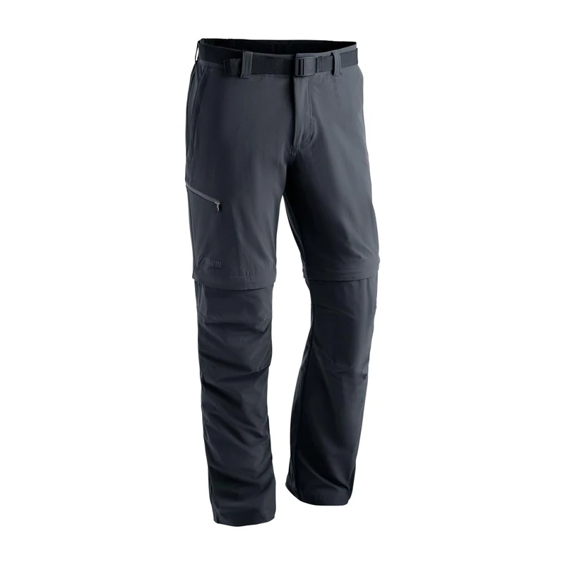 maier sports Tajo 2, Men's Hiking Trousers, Water-Repellent Outdoor Trousers for Trekking and Hiking, Handy Zip-Off Function, PFC-Free, mSTRETCH pro 4 & dryprotec Black - Image 1
