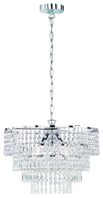 Trio r13473006 Orient Rhinestone Suspension, Round, 43 cm