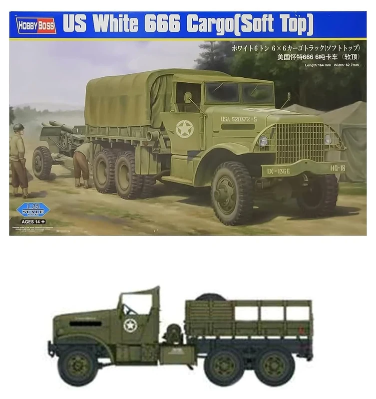 Hobbyboss 1:35 - US White 666 Cargo (Soft Top)