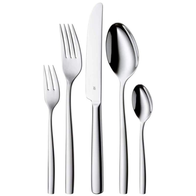 WMF Palma Cromargan Cutlery Set for 12 People, Silver, 60-Piece