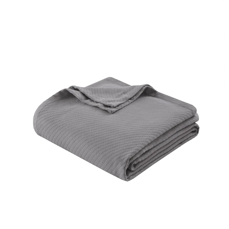 Madison Park Premier Comfort Liquid Cotton Blanket, King, Gray