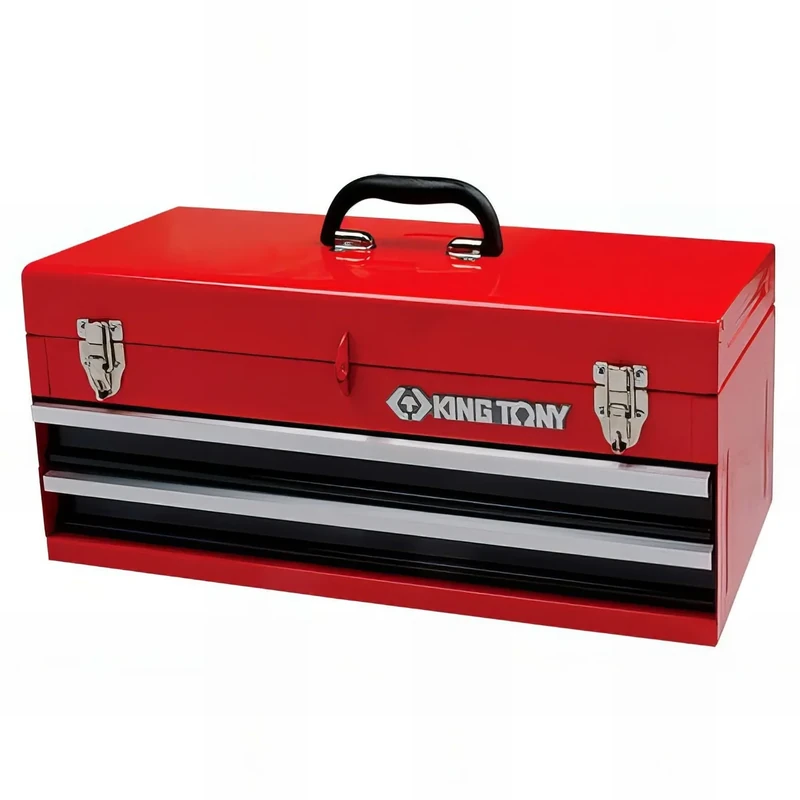 KING TONY 874012 Tool Chest with Two Drawers, 505 x 195 x 65 mm