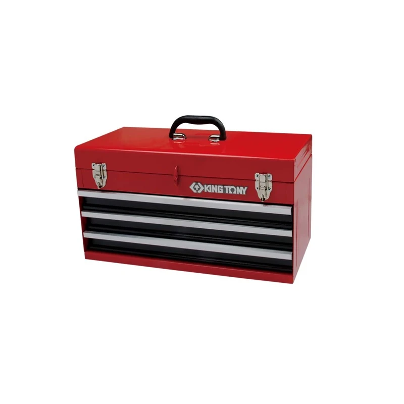KING TONY 874013 Tool Chest with Three Drawers, 505 x 195 x 45 mm