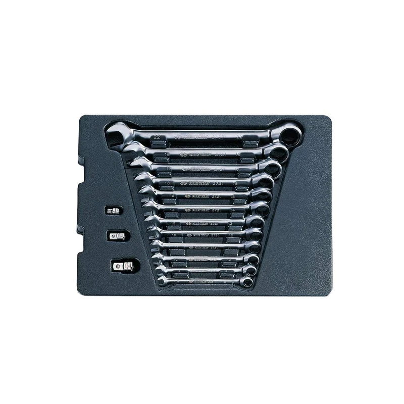 king tony 910215MR Reversible Speed Wrench for Tool Trolley, Set of 15