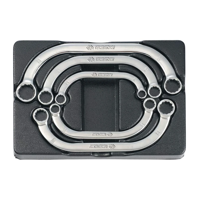 KING TONY 91905MR Half Moon Ring Wrench for Tool Trolley, Set of 5