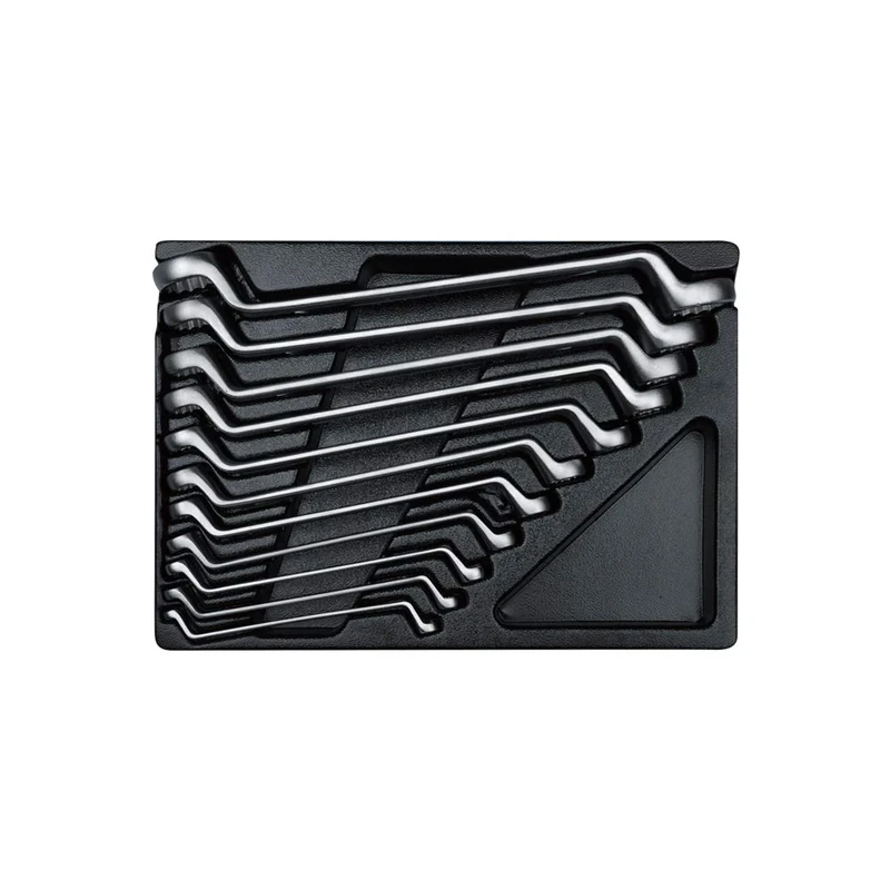 KING TONY 91711MR 75 Degree Module Offset Ring Wrench, Set of 11