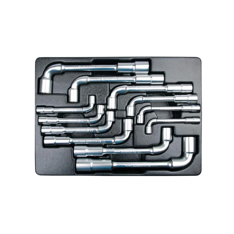 KING TONY 91912MR 6-Points Pipe Wrench for Tool Trolley, Set of 12