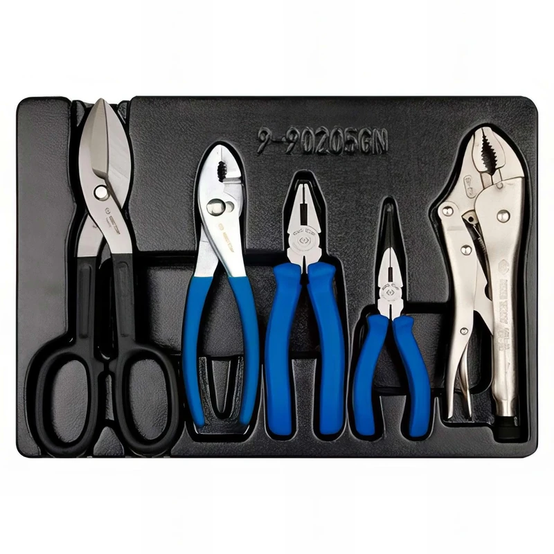 KING TONY 990205GN Pliers Set for Tool Trolley