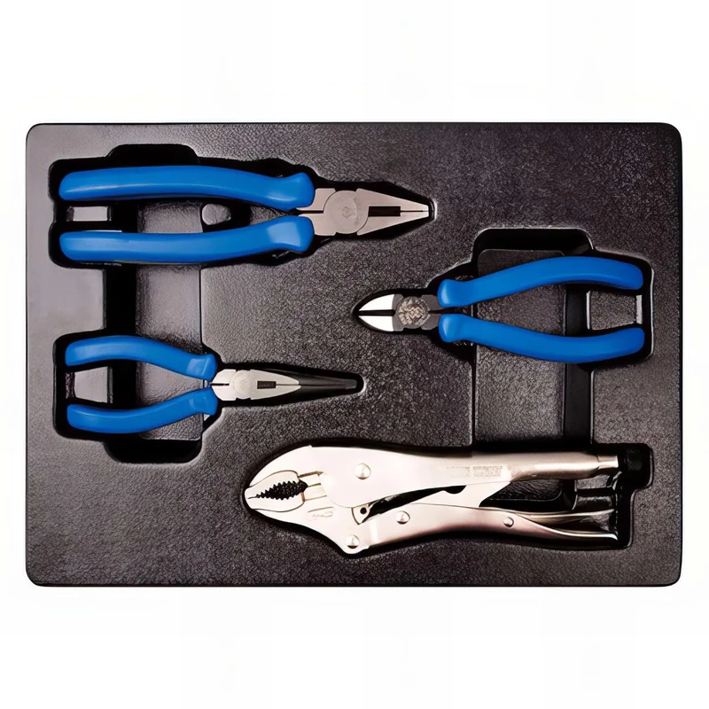 king tony 942144GP Pliers for Tool Trolley, Set of 4