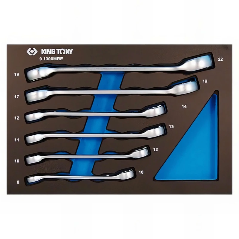 king tony 91306MRE Set of 6 Metric Evawave Socket Spanners