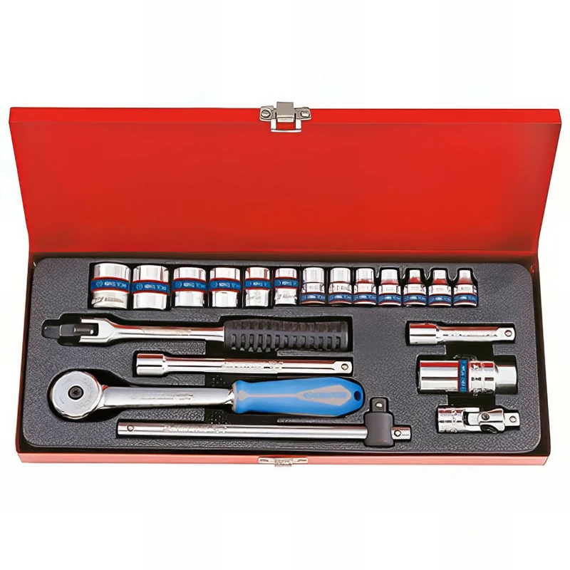 king tony 3520MR03 Set of Metric Sockets and Accessories, Set of 20, 3/8"