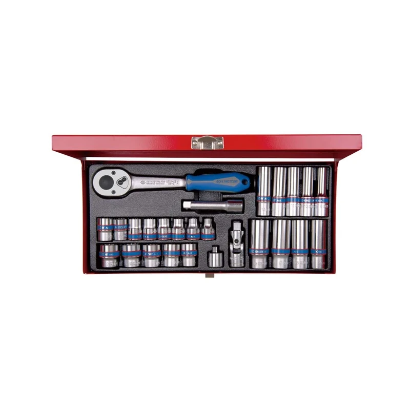 king tony 3027MR01 Set of Metric Sockets and Accessories, Set of 26, 3/8"