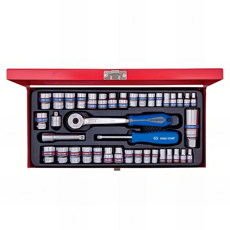 king tony 5039CR04 Composed Socket Wrench, 1/4-inch - 3/8-inch, Set of 39