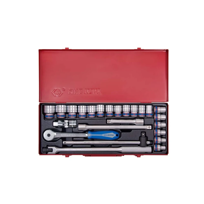 king tony 4026MR04 Set of Metric Sockets and Accessories, Set of 24, 1/2"