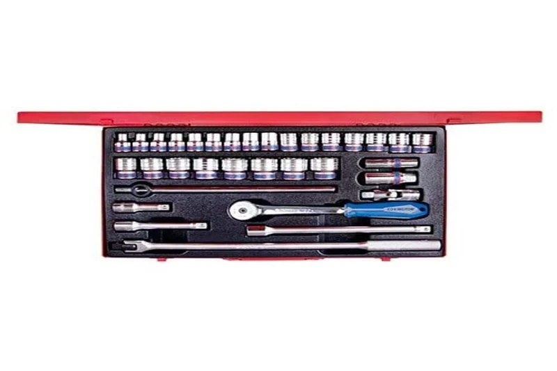 king tony 4534MR03 Set of Metric Sockets and Accessories, Set of 33, 1/2"