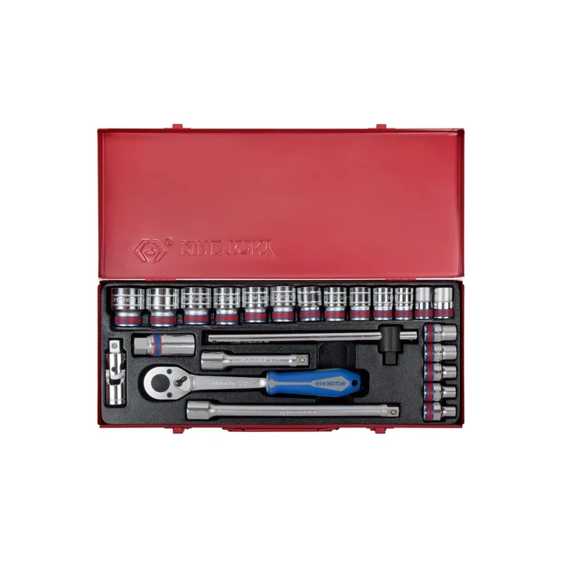 king tony 4028SRA Set of Thumb Sockets and Accessories, Set of 24, 1/2"