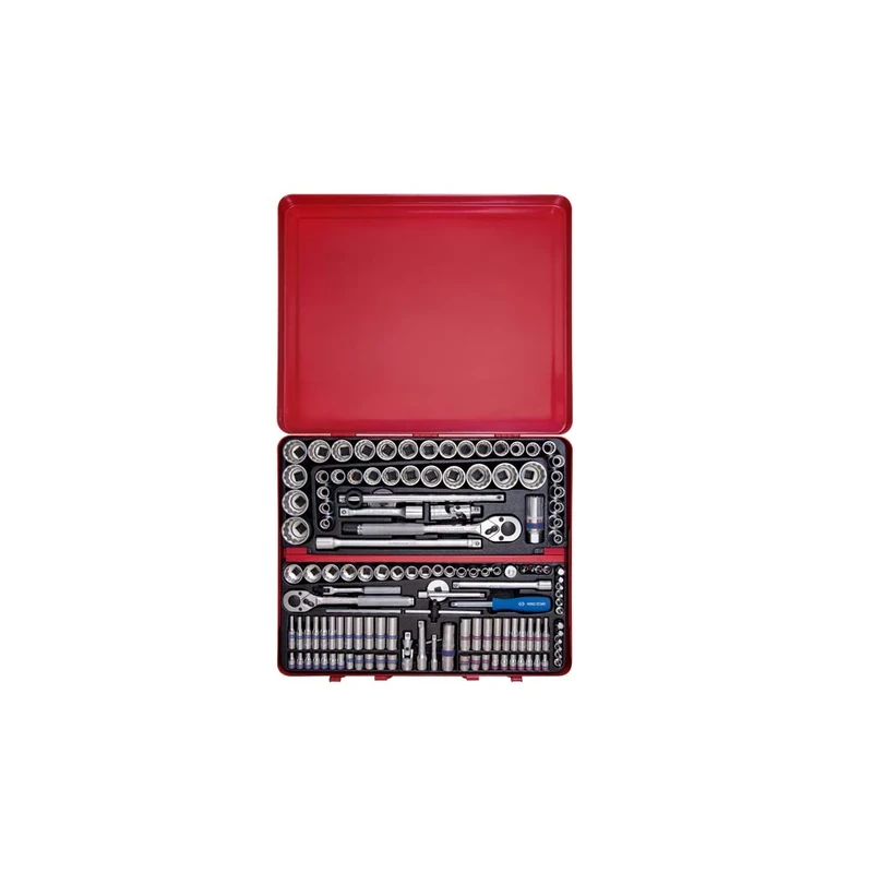 KING TONY 9033CR Socket, 1/4-3/8-1/2-inch, Set of 135