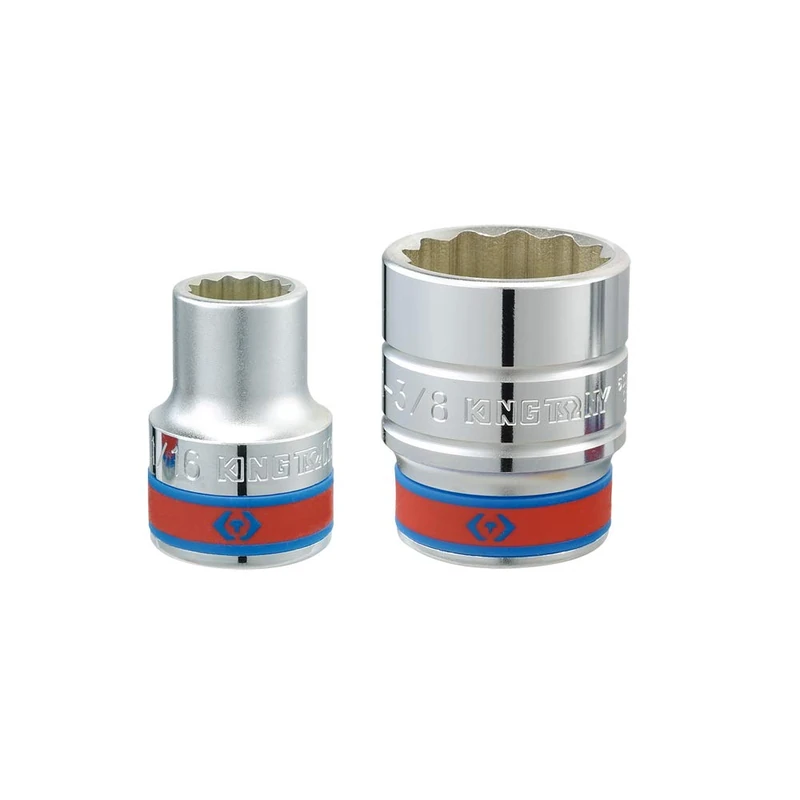 KING TONY 633080S Socket 3/4" Bi-Hexagonal 2-1/2" for DIYers & Professionals, Made for Repair and Installation tasks