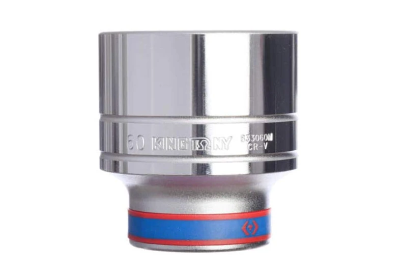KING TONY 833060M Socket 1" Bi-Hexagonal 60mm for DIYers & Professionals, Ideal for Repair and Installation tasks, 60mm
