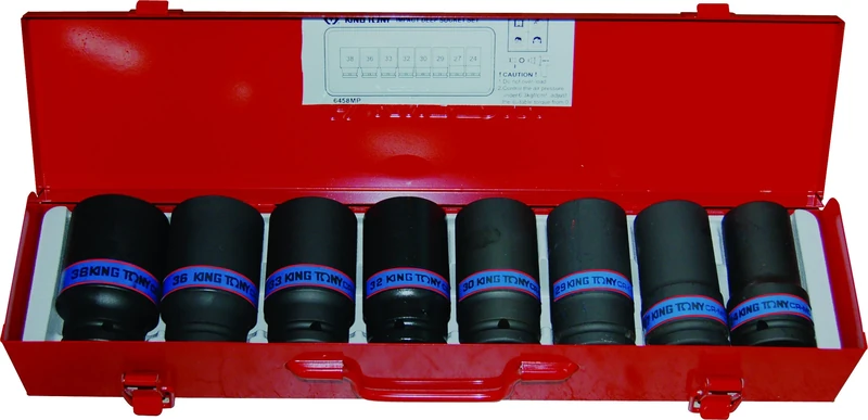 KING TONY 6458MP Impact Deep Socket, 3/4-inch, Set of 8