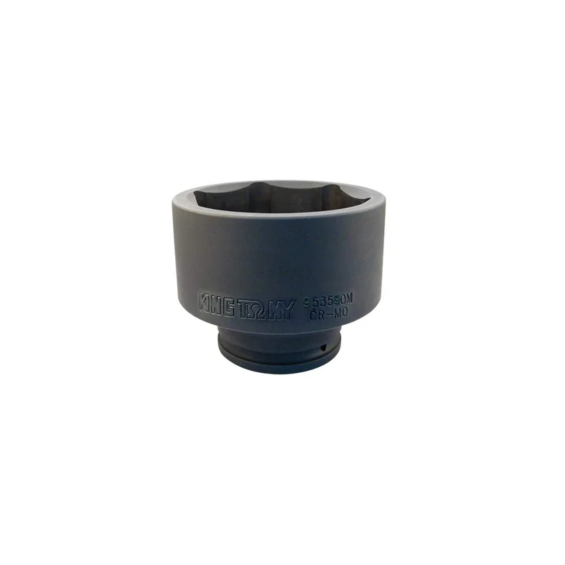 KING TONY 9535B5M 6 Point Drive Impact Socket, 115 mm, 1-1/2-inch, Black