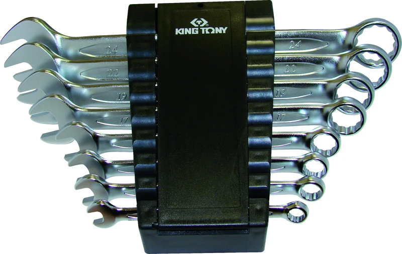 king tony 1248MR Metric Combination Spanner Rack, Set of 8