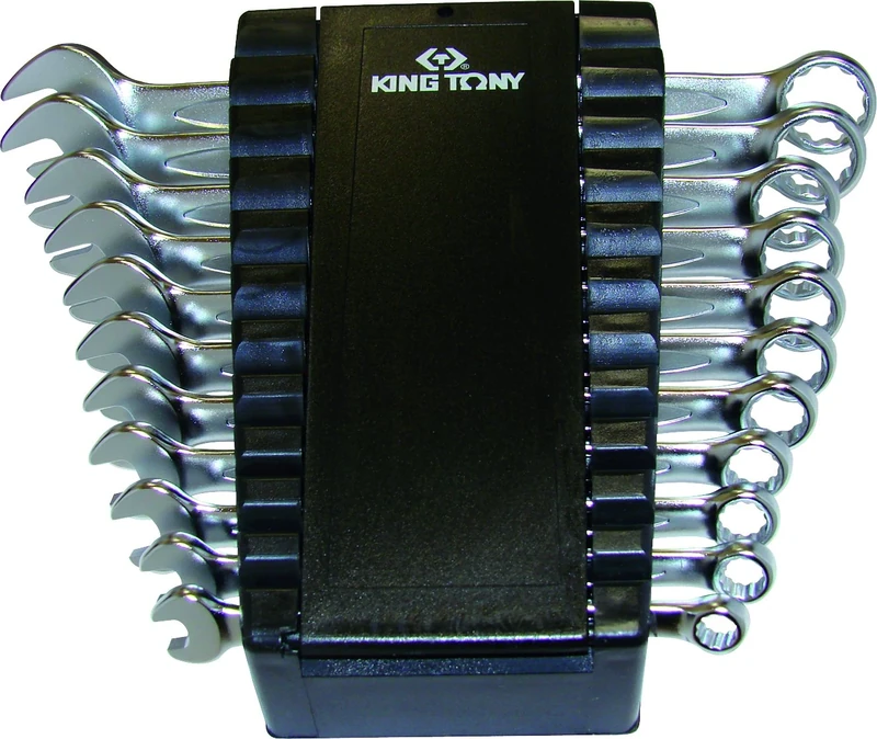 KING T. 1251MR Rack di chiavi miste metriche, confezione da 11