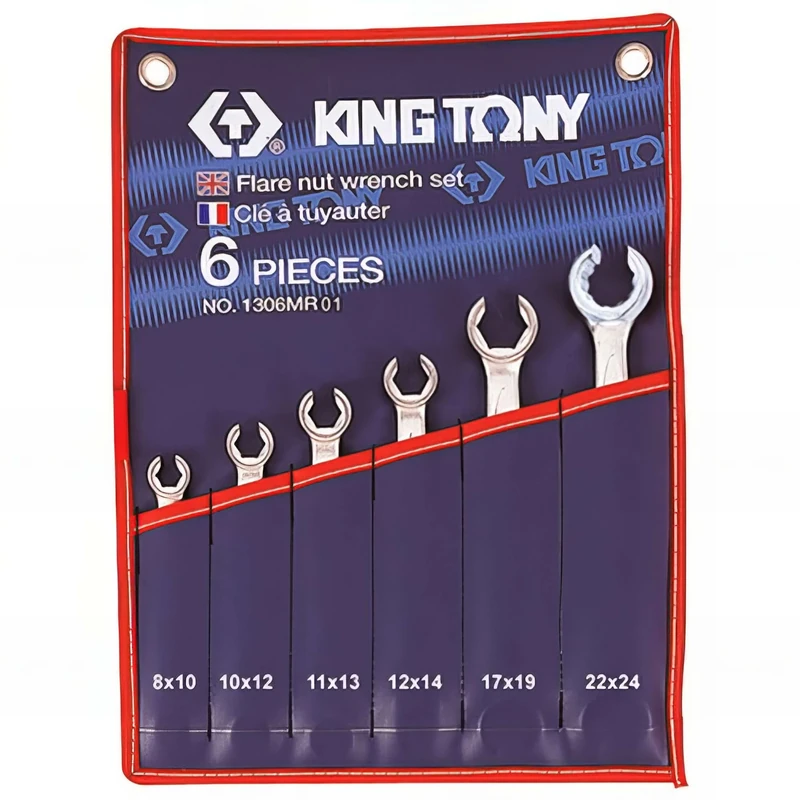 KING T. 1306MR01 Kit di chiavi a brugola metriche, Set da 6