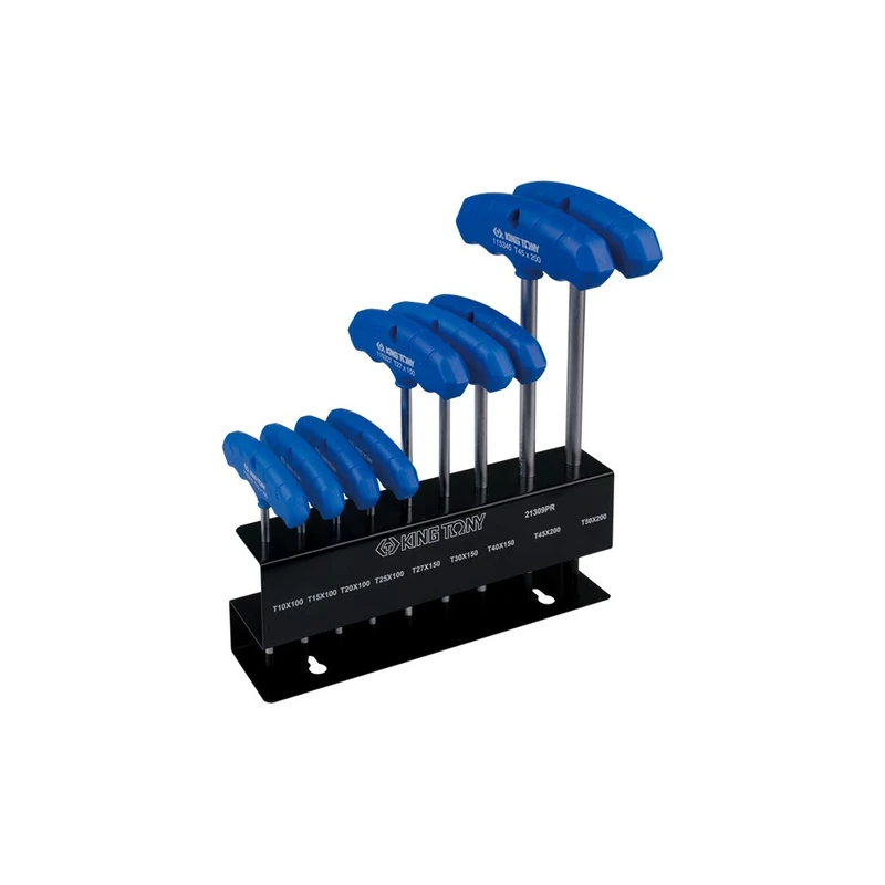 king tony 21309PR Set ®-Piece Male Torx Key with T-Shaped Handle, on Stand, Set of 9