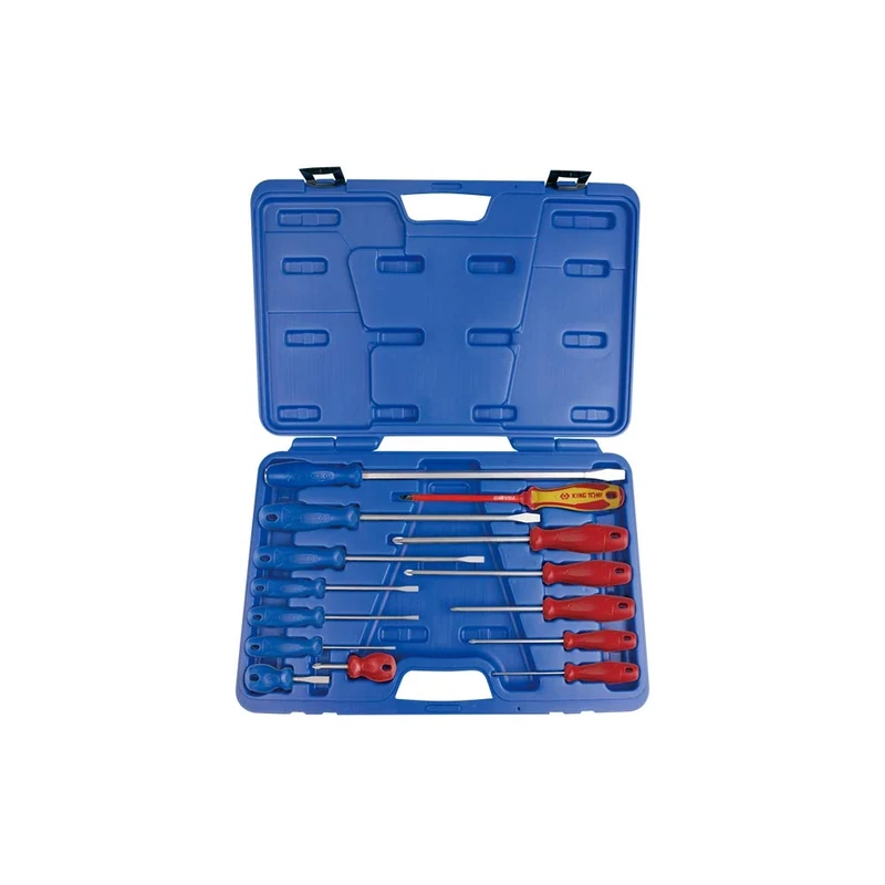 king tony 35114MR Screwdriver Set with Slotted and Phillips ® Sleeves PVC 14