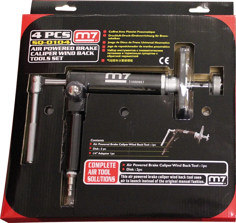 MIGHTY SEVEN SQ0104 Pneumatic Brake Piston Wind Back Set, Set of 4