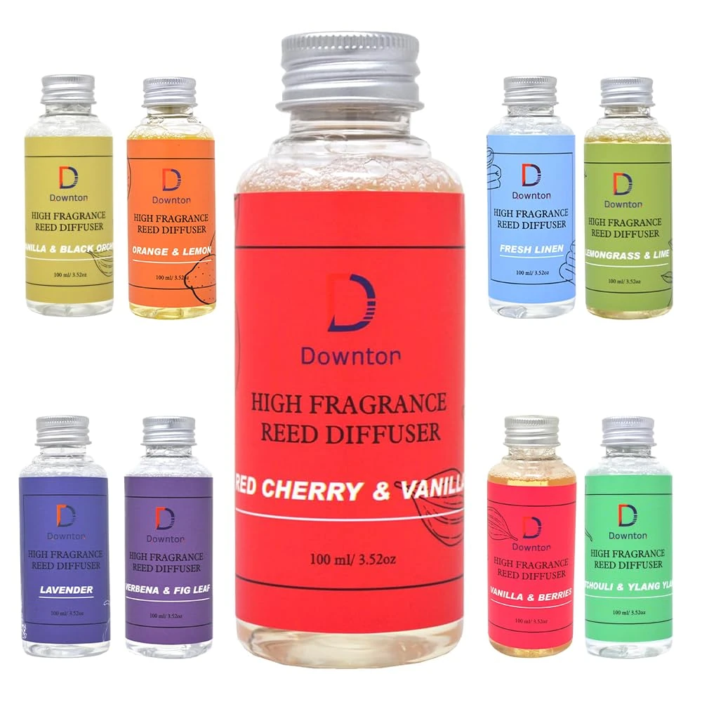 Reed Diffuser Oil - 100ml Refill Bottle, Luxury Aromatic, Soothing Fragrance, Aromatherapy Scent Oils Wax | Home Essential Scented Perfume | Calm Mind - Refresh and Revitalize Your Space
