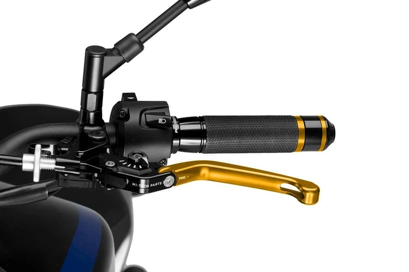 Puig 210ON Foldable Clutch Lever with Black Selector, Gold