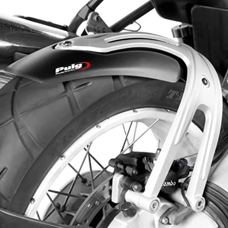Puig 5886J Rear Fender with Aluminium Bracket, Matt Black, Medium