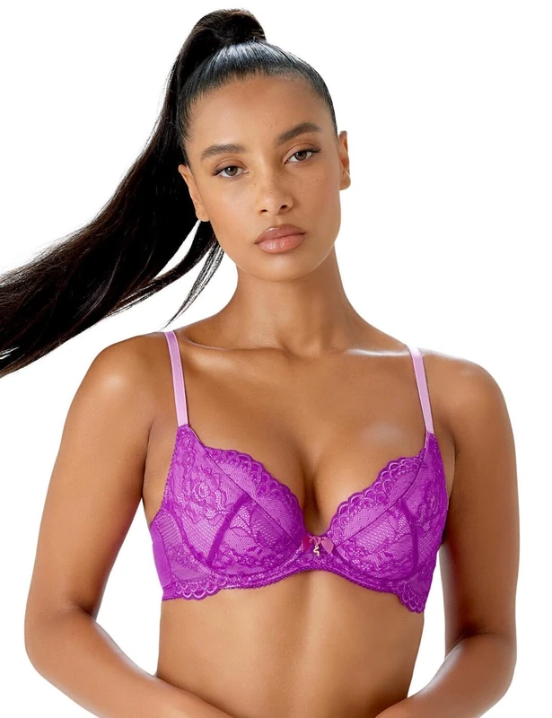 Gossard Superboost Lace Padded Plunge Bra Orchid 32G