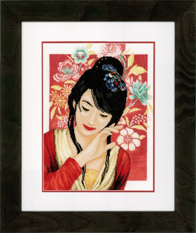 Lanarte Asian Flower Girl (Evenweave)